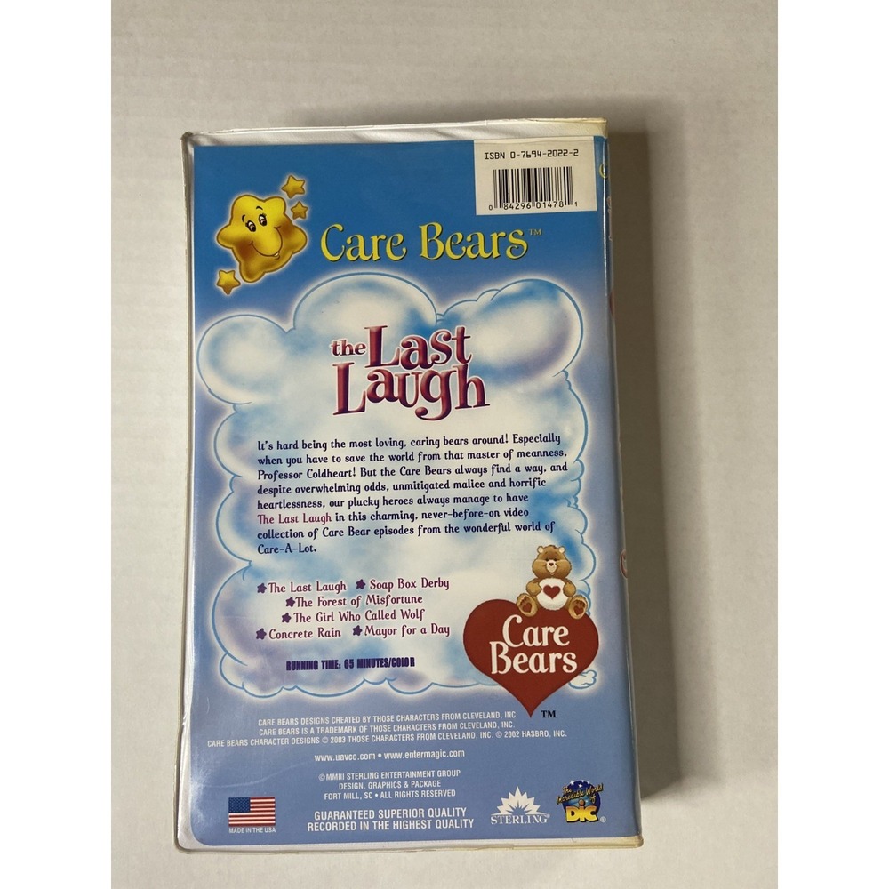Vtg 2003 Animation Station Care Bears The Last Laugh Kids Animated VHS Movie - Picture 2 of 15